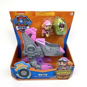 Paw Patrol Dino Rescue Skye Deluxe Vehicle Puppy Figure Mystery Dinosaur Egg